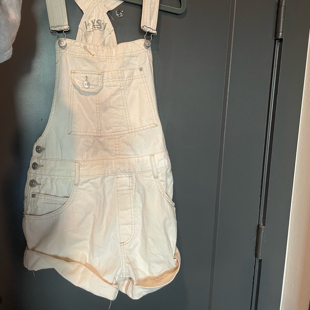 Free People Short Overalls